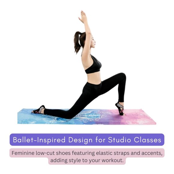 Ballet Gymnastics Figure Skating Board & Yoga Socks Shoes with Grip Pack1 Combo - Picture 9 of 10